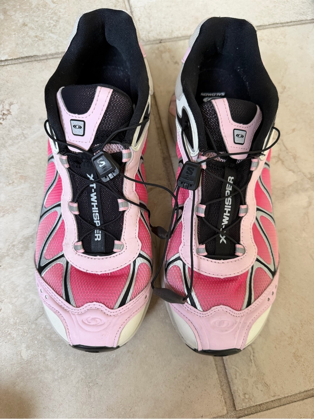 Salomon Pink and Black Women’s Trail Running Shoes